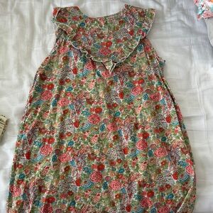 Roller Rabbit Floral Kids Dress - Red and Green